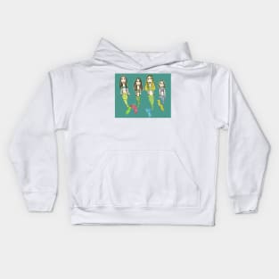 My Girls as Mermaids - Drawn by Tane (8) Kids Hoodie